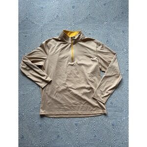 Maelreg Long Sleeve Quarter Zip - Yellow/Brown - XL